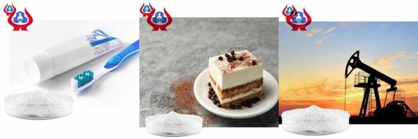 Bột màu trắng hoặc vàng nhạt kem đánh răng CMC với độ nhớt 400 MiN
